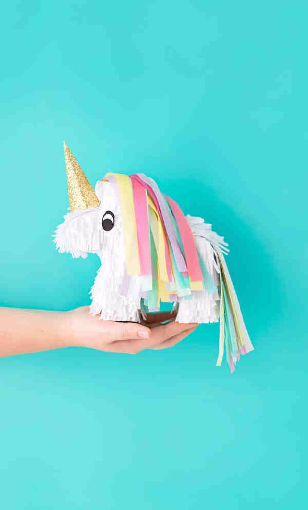 DIY Ideas With Unicorns - Miniature Unicorn Piñatas - Cute and Easy DIY Projects for Unicorn Lovers - Wall and Home Decor Projects, Things To Make and Sell on Etsy - Quick Gifts to Make for Friends and Family - Homemade No Sew Projects and Pillows - Fun Jewelry, Desk Decor Cool Clothes and Accessories http://diyprojectsforteens.com/diy-ideas-unicorns