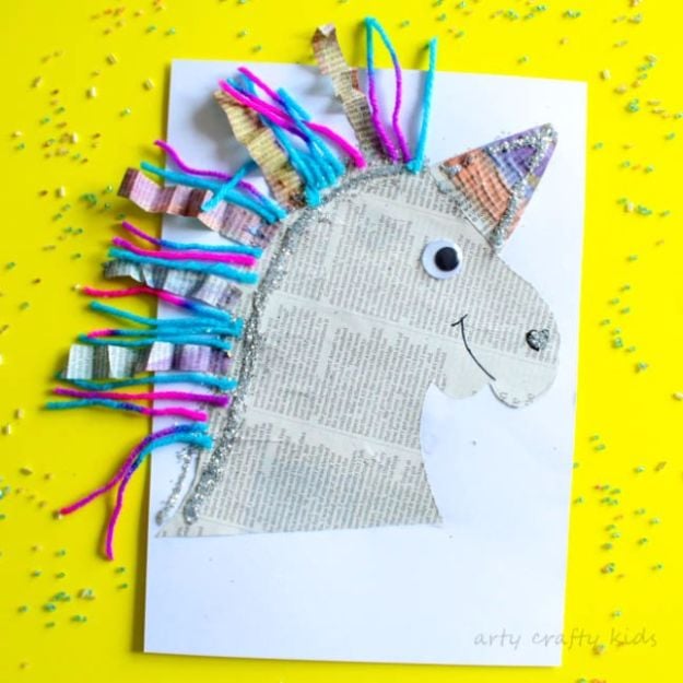 Mixed Media Paper Unicorn Craft