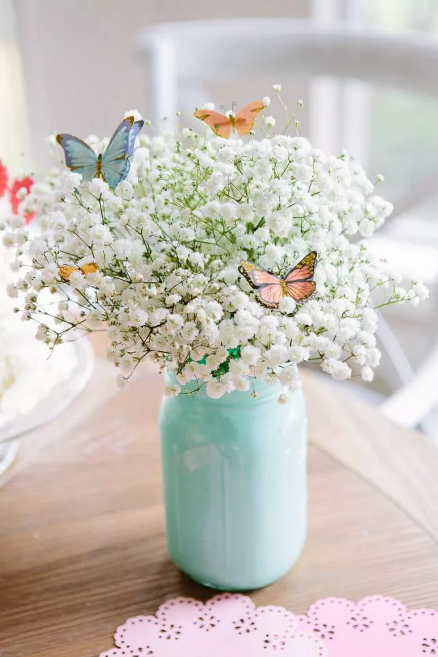 Bouquet with butterflies