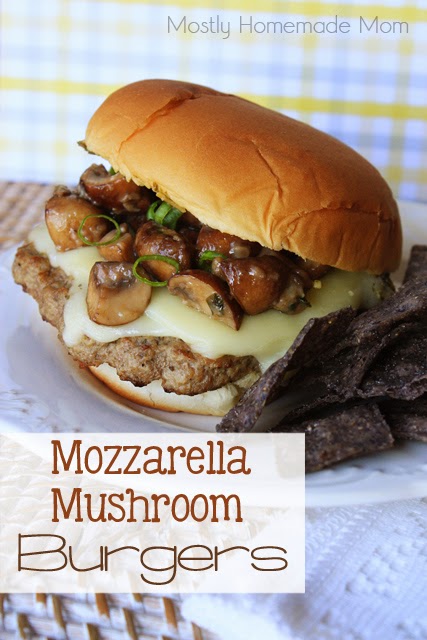Mozzarella Mushroom Burgers | 25+ Burger recipes