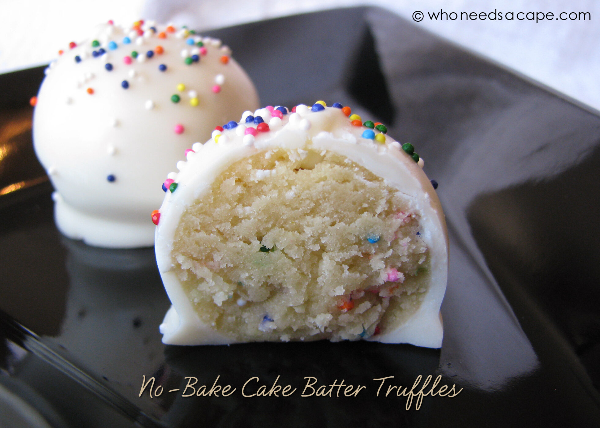 No-Bake Cake Batter Truffles | 25+ Cake Batter Recipes