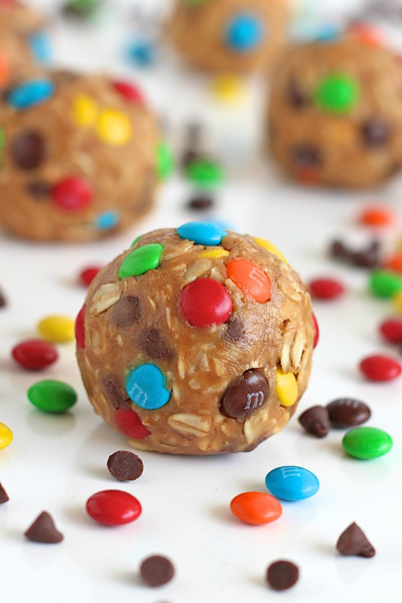 No-Bake Monster Cookie Balls | 25+ No Bake Desserts