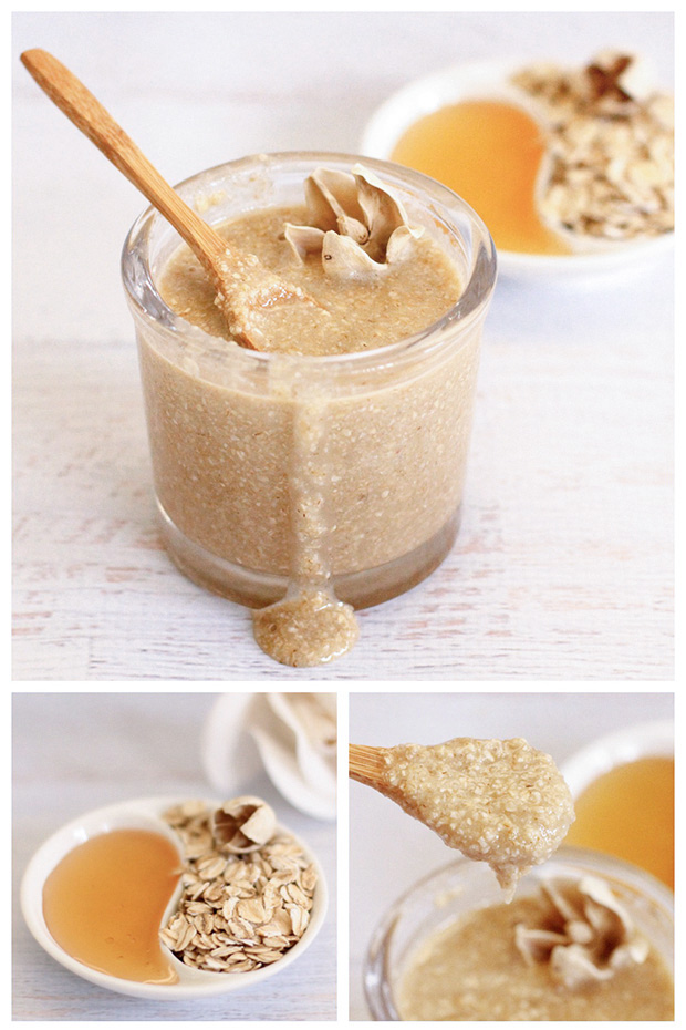 Oatmeal honey scrub | 25+ bath and body recipes