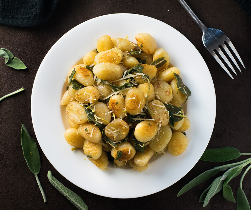 Pan Seared Gnocchi with Browned Butter Sage Sauce | 25+ Browned Butter Recipes