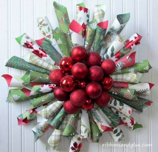 Paper Cone Wreaths | 25+ MORE Beautiful Christmas Wreaths