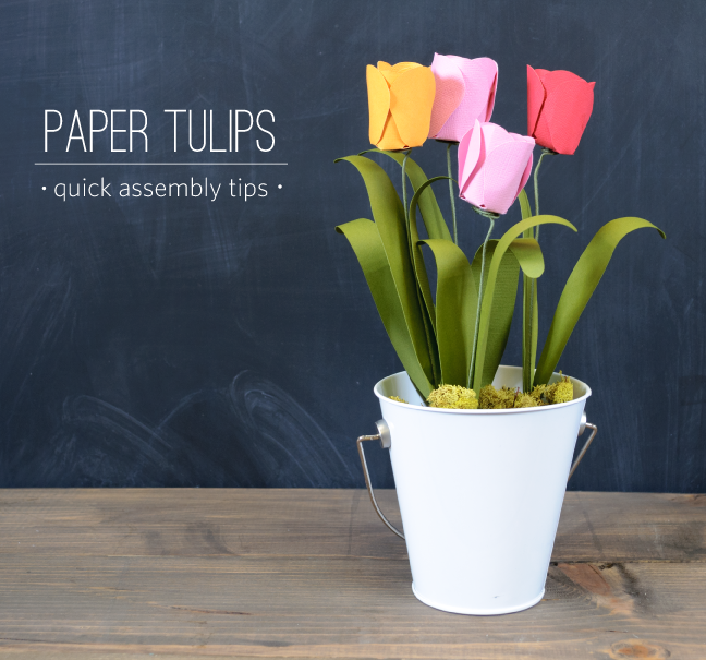 Paper Tulips | 25+ Paper Flower Crafts