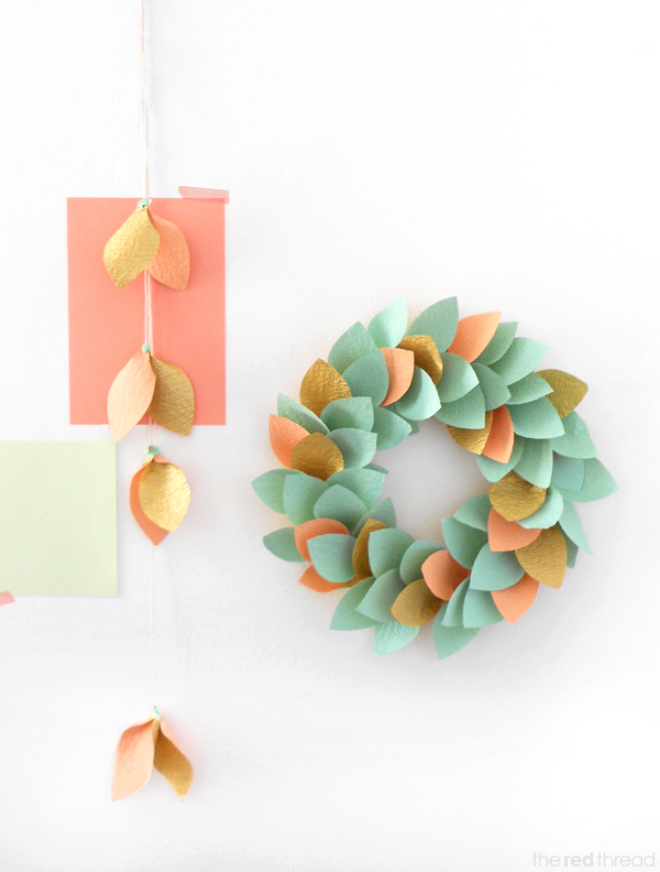 Paper Wreath Tutorial | 25+ Paper Flower Crafts