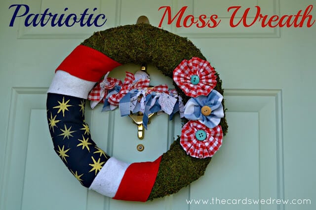 Patriotic Moss Wreath