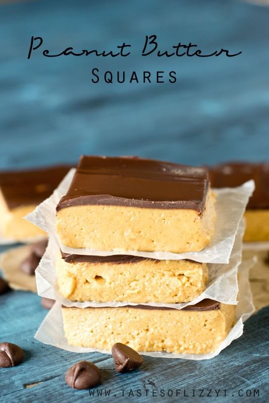 Peanut Butter Squares | 25+ MORE Peanut butter and Chocolate desserts