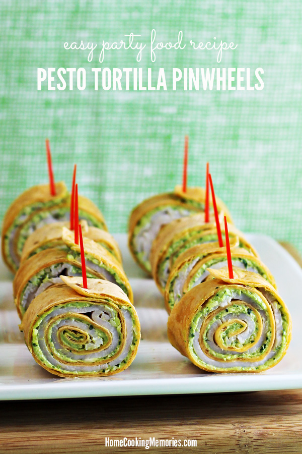 Pesto Tortilla Pinwheels | 25+ Rollups and Pinwheels