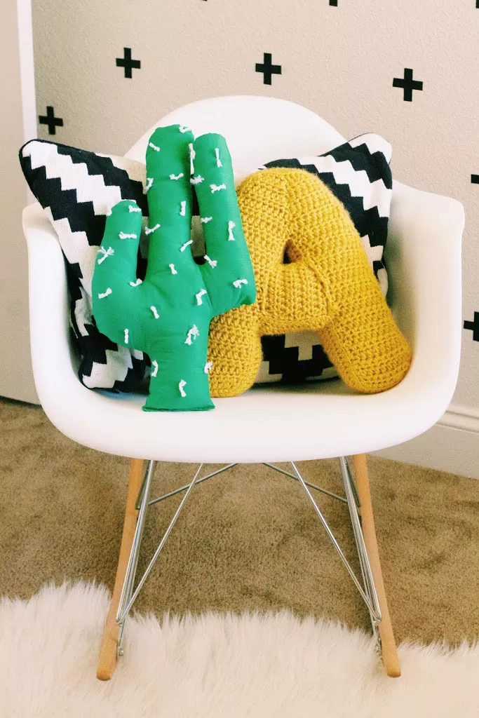 DIY Cactus Accent Pillow