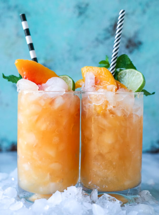 Pineapple Peach Agua Fresca | 25+ Non-Alcoholic Punch Recipes