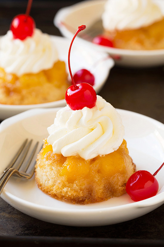 Pineapple Upside Down Cupcakes | 25+ Pineapple Recipes