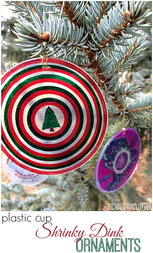 Plastic Cup Shrinky Dink Ornaments | 25+ MORE Ornaments Kids Can Make
