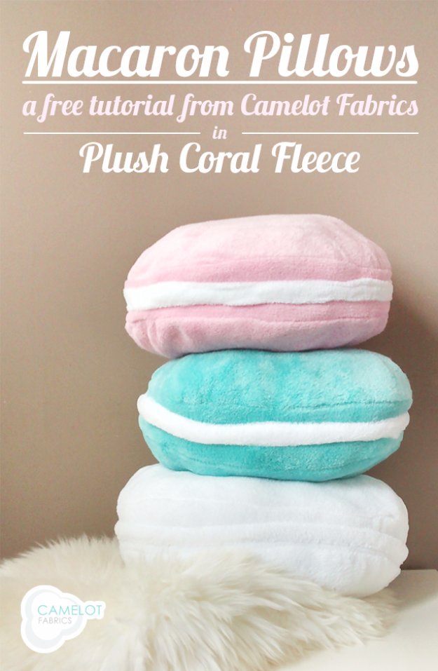 Fleece Macaron Pillow Tutorial