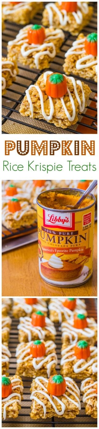 Pumpkin Pie Rice Krispie Treats | 25+ Rice Krispie Treat Ideas