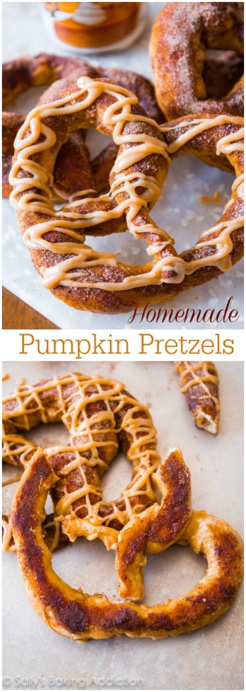 Pumpkin Praline Soft Pretzels | 25+ Pumpkin Recipes