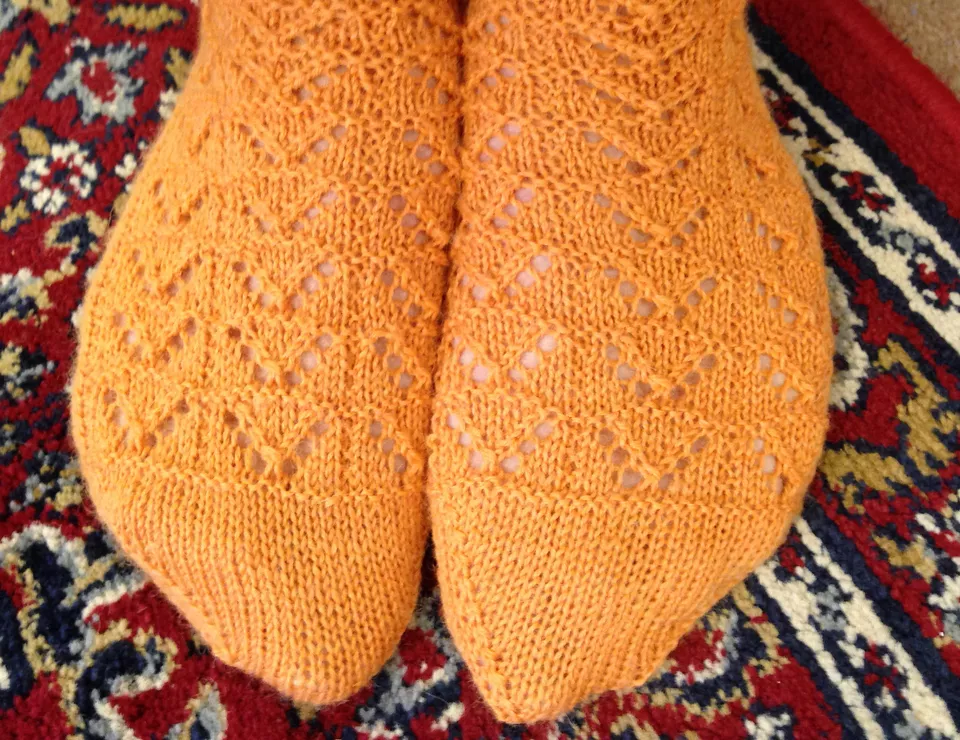 Pumpkin Pie Sock Pattern
