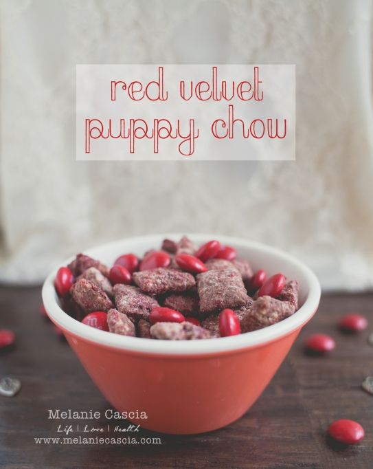 Red Velvet Puppy Chow | 25+ Red Velvet Recipes