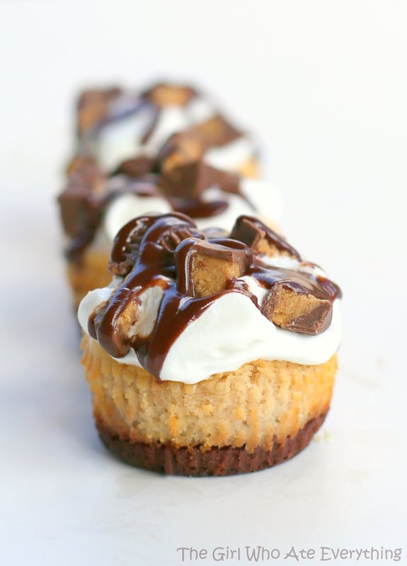 Reese's Peanut Butter Mini Cheesecakes | 25+ Bite Size Desserts