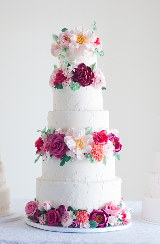 Romantic Floral Wedding Cake - Lulu's Sweet Secrets