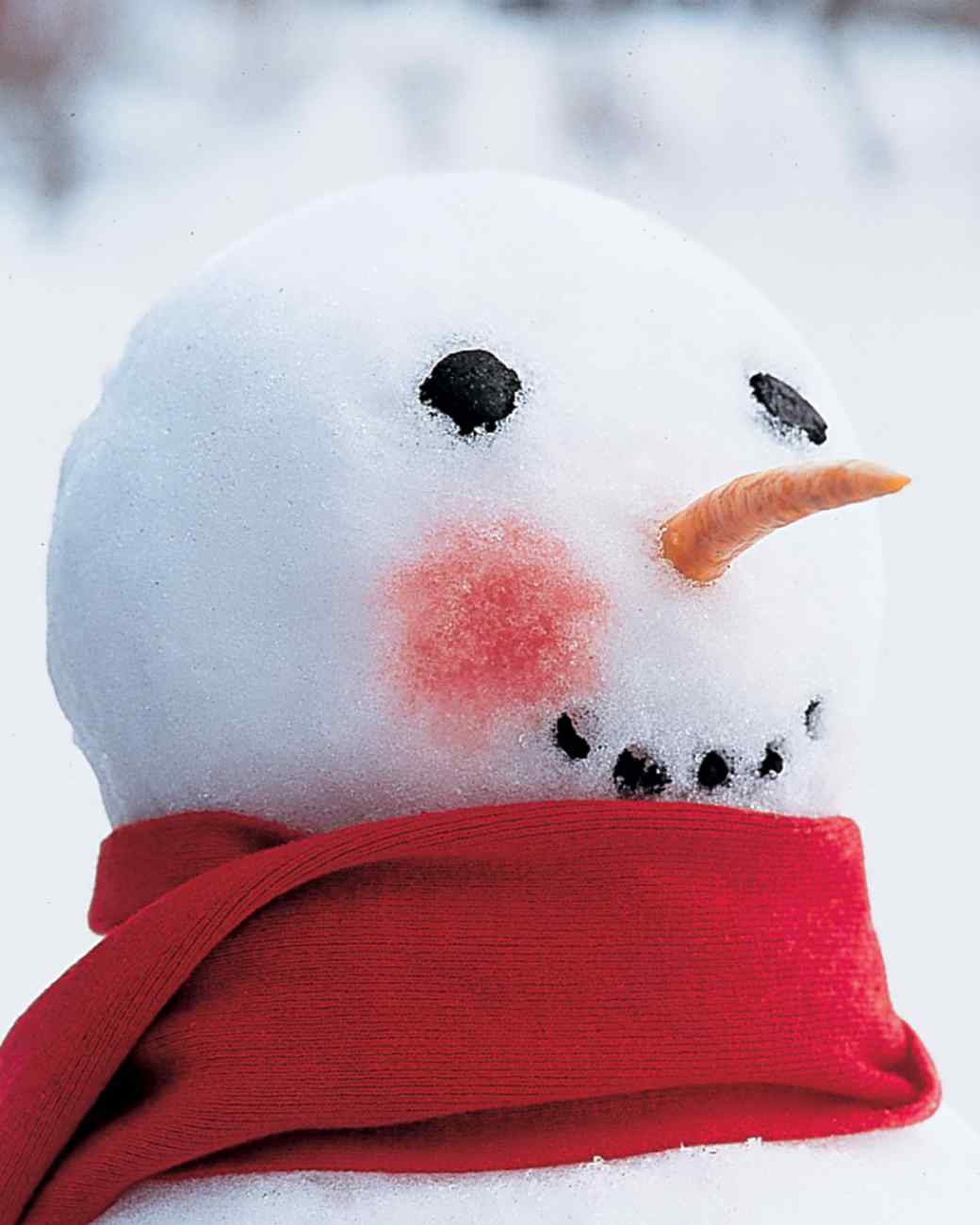 Rosy cheeked snowman | 25+ Winter decor crafts