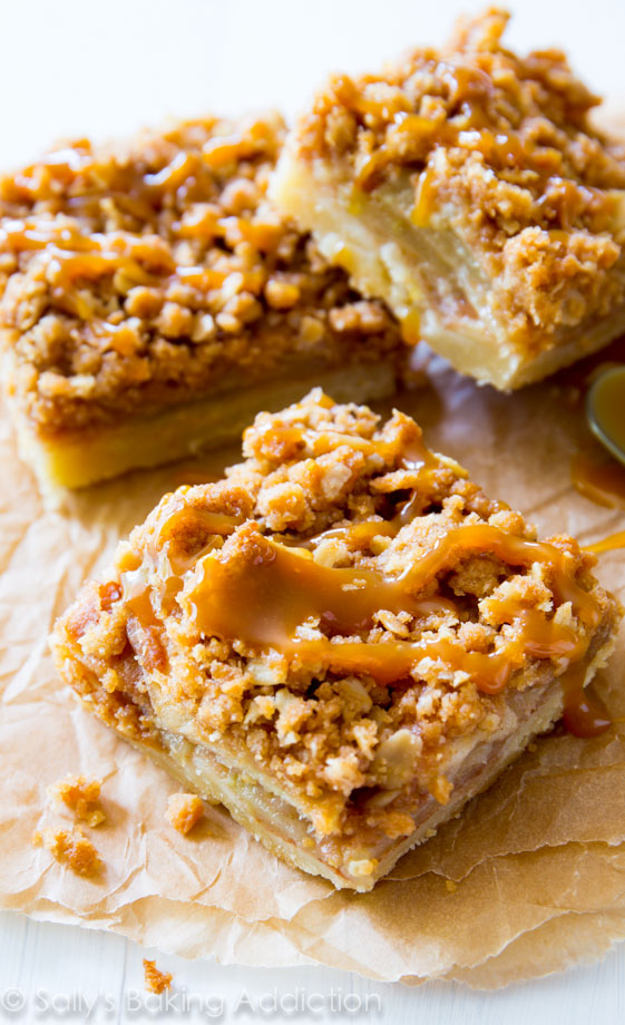 Salted Caramel Apple Pie Bars | 25+ Salted Caramel Desserts