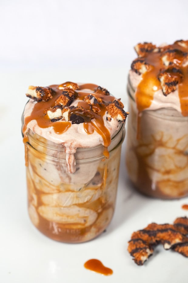Samoa Blizzard | 25+ Girl Scout Cookie Recipes