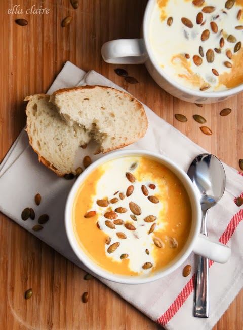 Savory Roasted Pumpkin and Vegetable Bisque | 25+ Savory Pumpkin Recipes