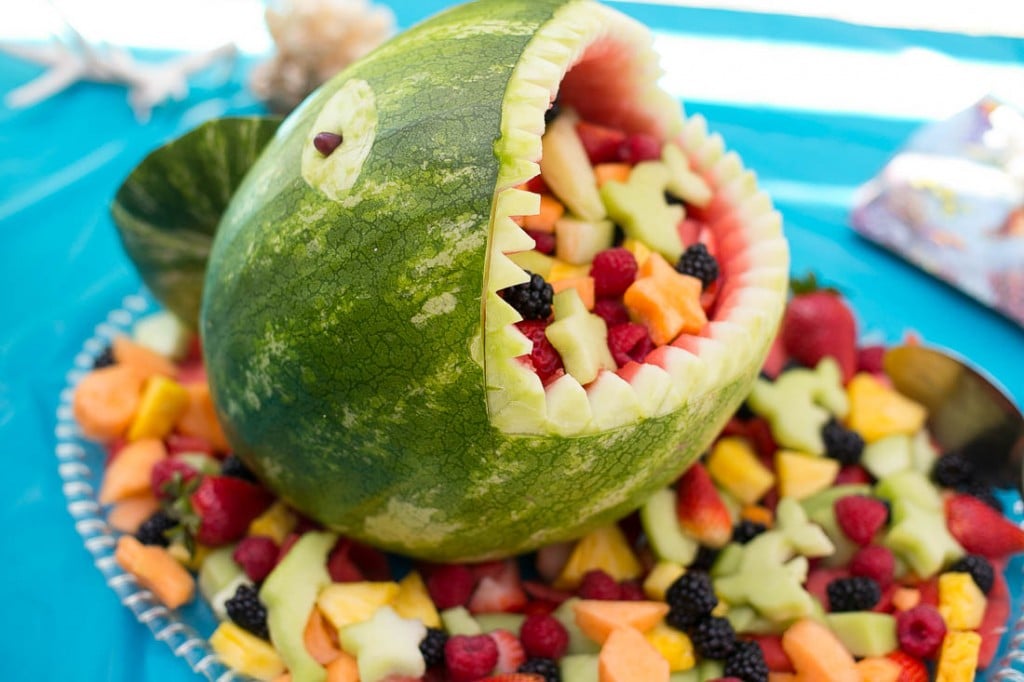 Shark Bowl | 20+ Cute Fruit & Veggie Trays