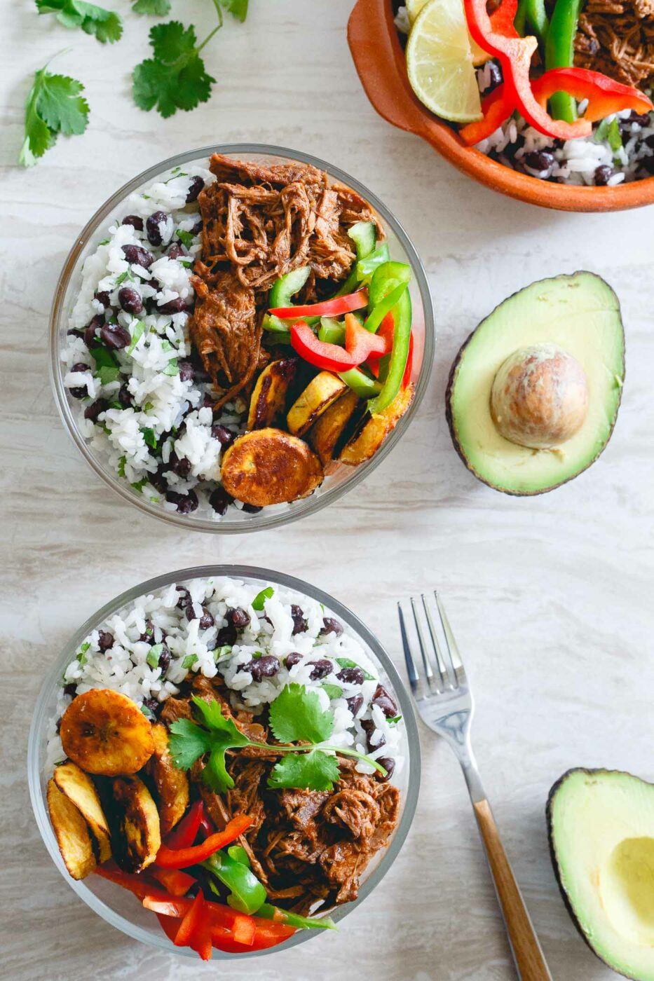 Shredded Mexican Beef Bowls | 25+ healthy meal prep ideas