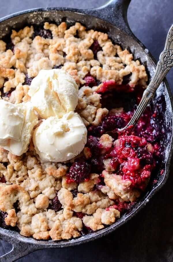 Skillet Berry Cobbler + 50 Delicious Berry Recipes... refreshingly sweet treats that you can enjoy all summer long!
