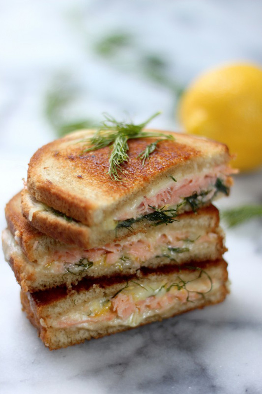 Smoked Salmon & Gruyere Grilled Cheese | 25+ Grilled Cheese Recipes