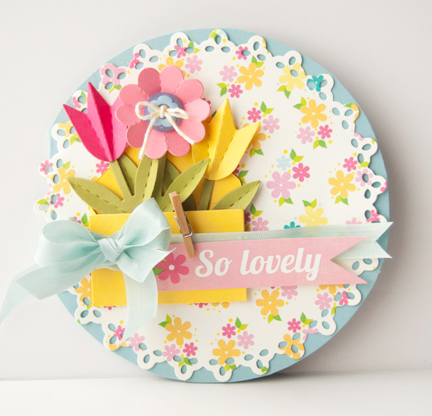 So Lovely Paper Flower Card | 25+ Paper Flower Crafts