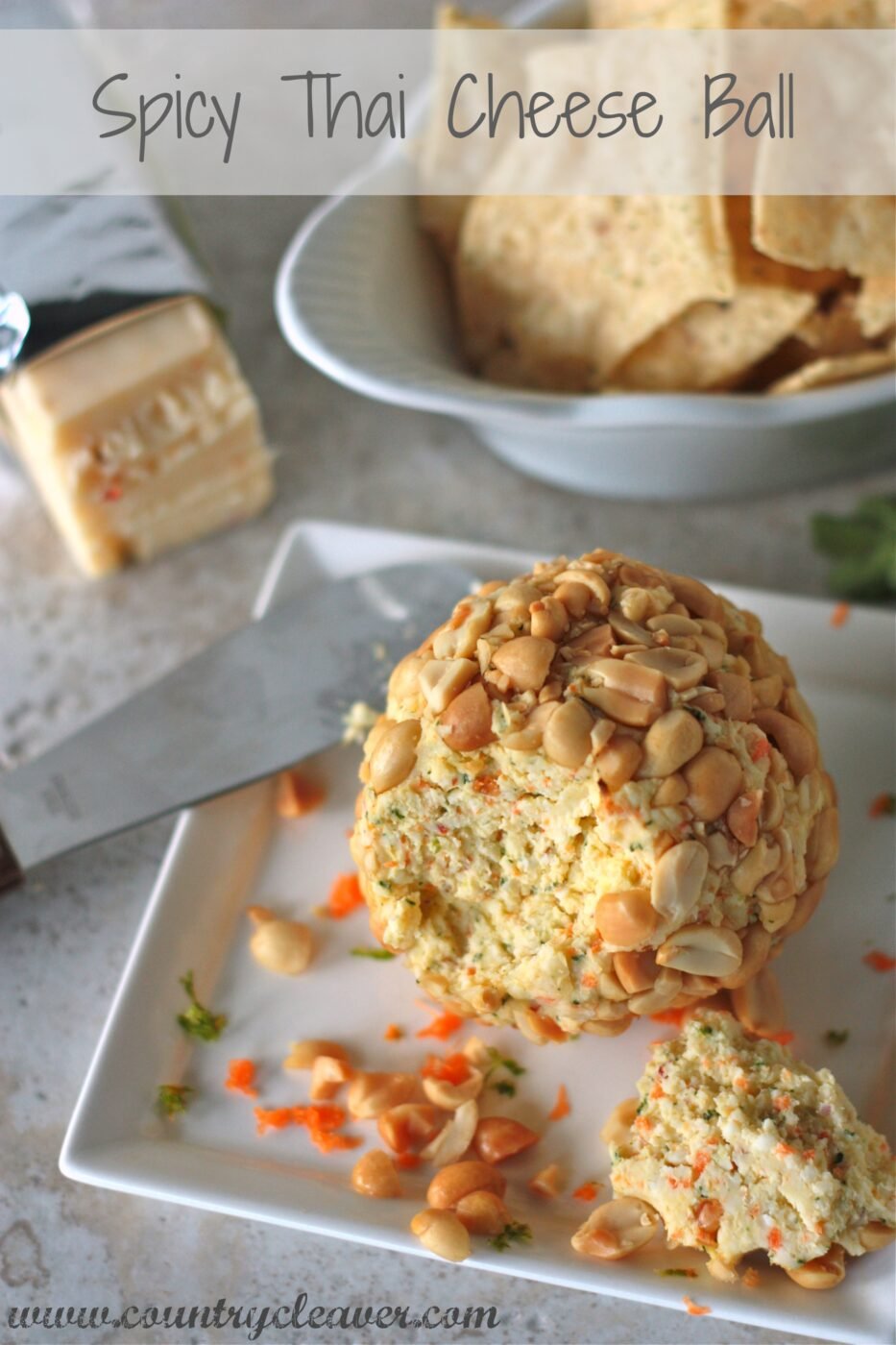 Spicy Thai Cheese Ball | 25+ Cheesy Appetizers and Dips