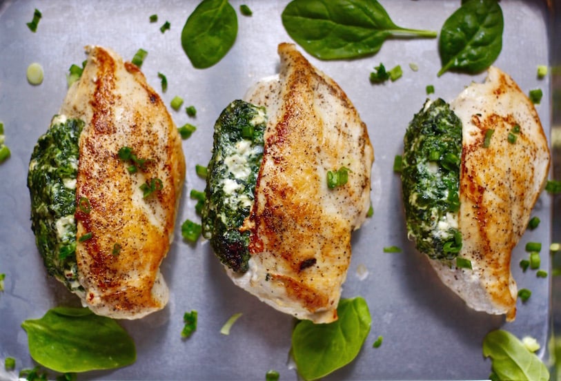 Spinach Stuffed Chicken Breasts | 25+ Spinach Recipes