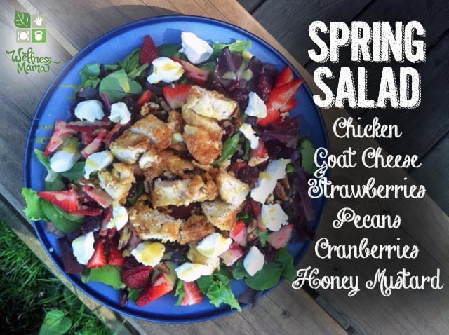 Spring-Salad-Chicken-Goat-Cheese-Strawberries-Pecans-Honey-Mustard