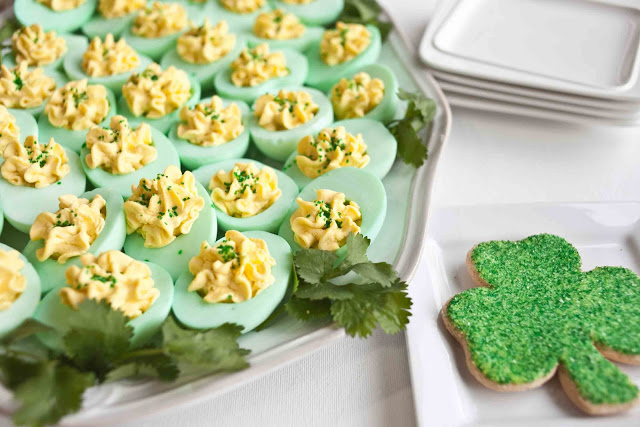 St. Patrick's Day Deviled Eggs