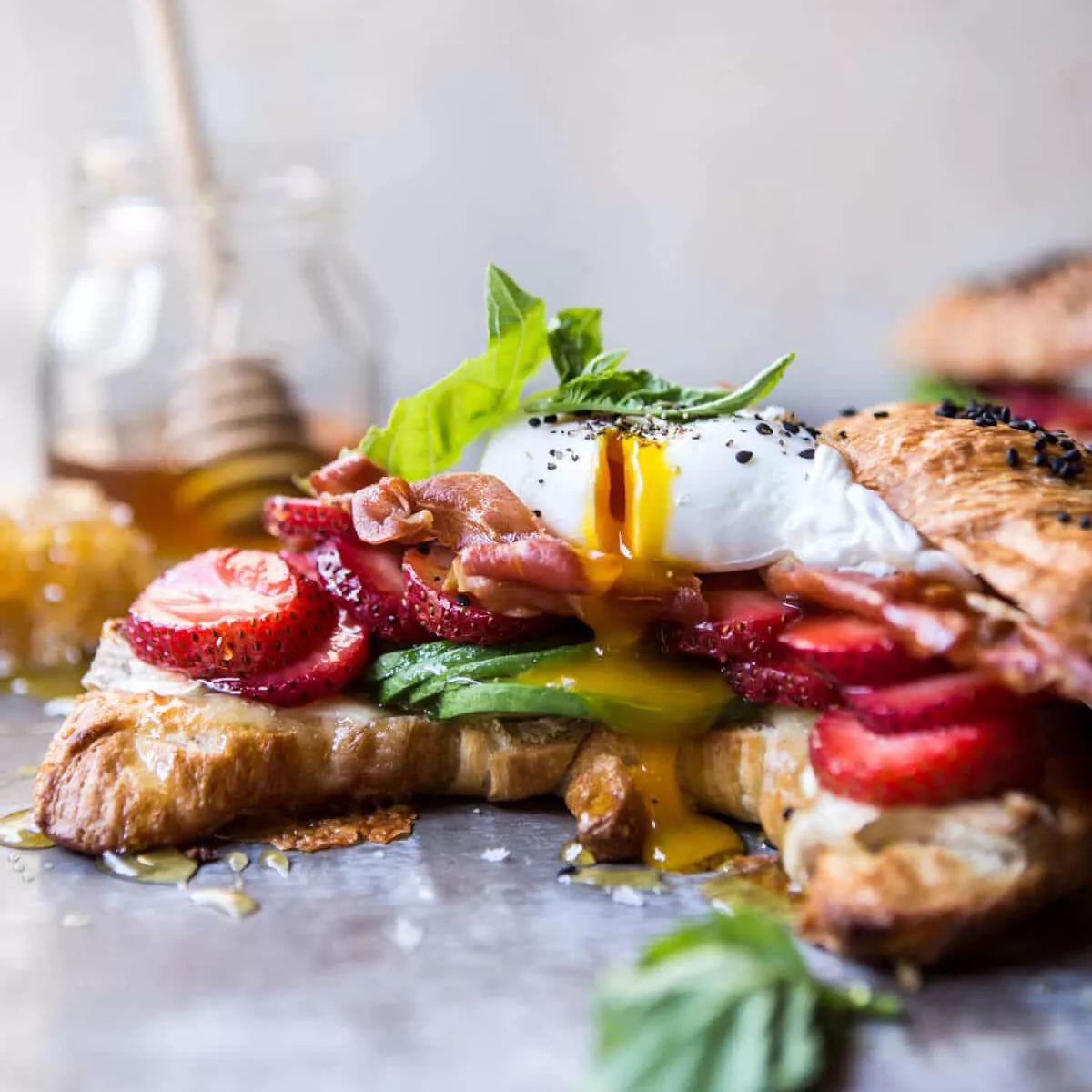 Strawberry Basil Breakfast Sandwich—Best Sandwiches Recipes