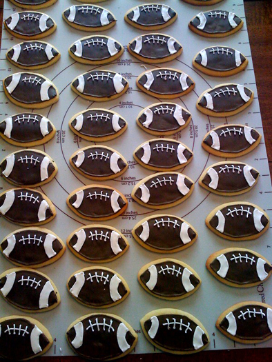 Sugar Cookie Footballs | 25+ Game Day Desserts