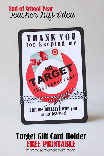 Target Gift Card Holder | 25+ teacher appreciation week ideas