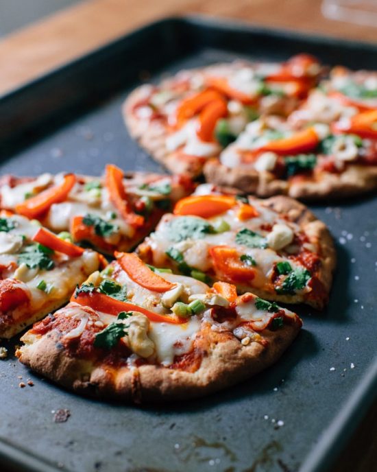 Thai Curry Naan Pizza | 25+ Creative Pizza Crusts