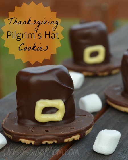 Thanksgiving Pilgrims Hat Cookies | 25+ Thanksgiving treats