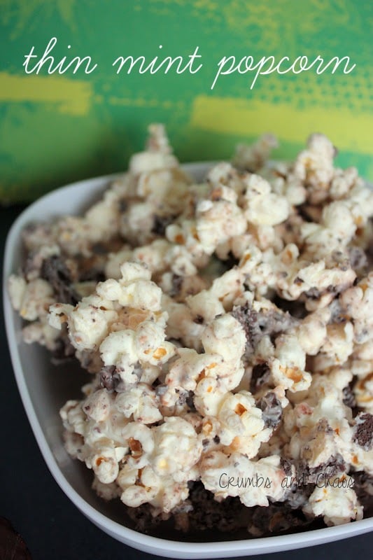 Thin Mint Popcorn | 25+ Girl Scout Cookie Recipes