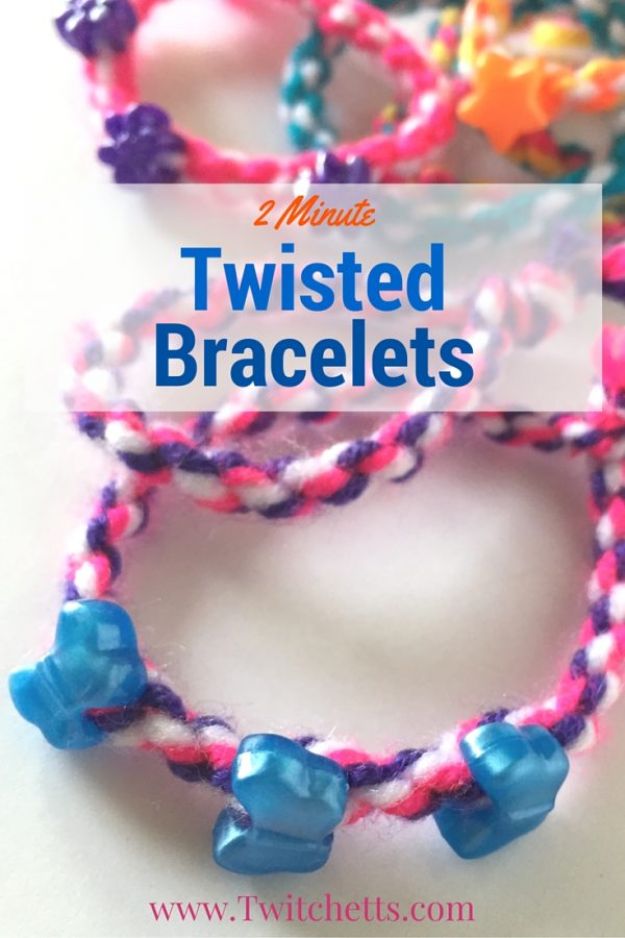 DIY Friendship Bracelets - Twisted Bracelets - Woven, Beaded, Leather and String - Cheap Embroidery Thread Ideas - DIY gifts for Teens