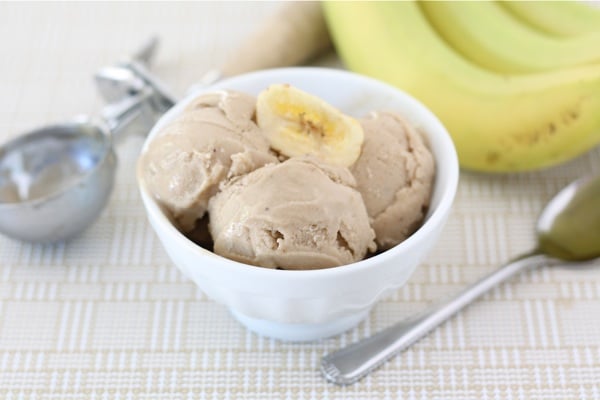 Two Ingredient Banana Peanut Butter Ice Cream | 25+ Two Ingredient Recipes