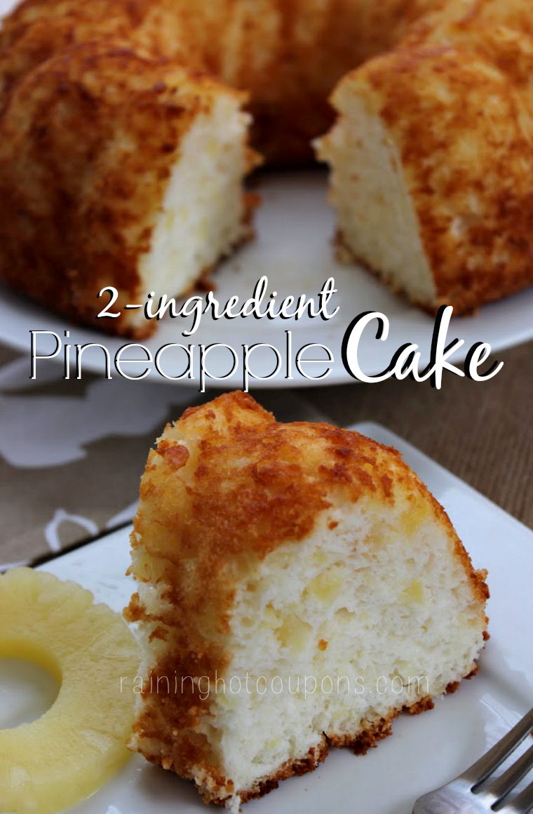 Two Ingredient Pineapple Cake | 25+ Two Ingredient Recipes