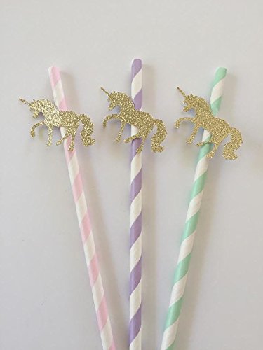 Unicorn Party Straws | 25+ Unicorn Party Ideas