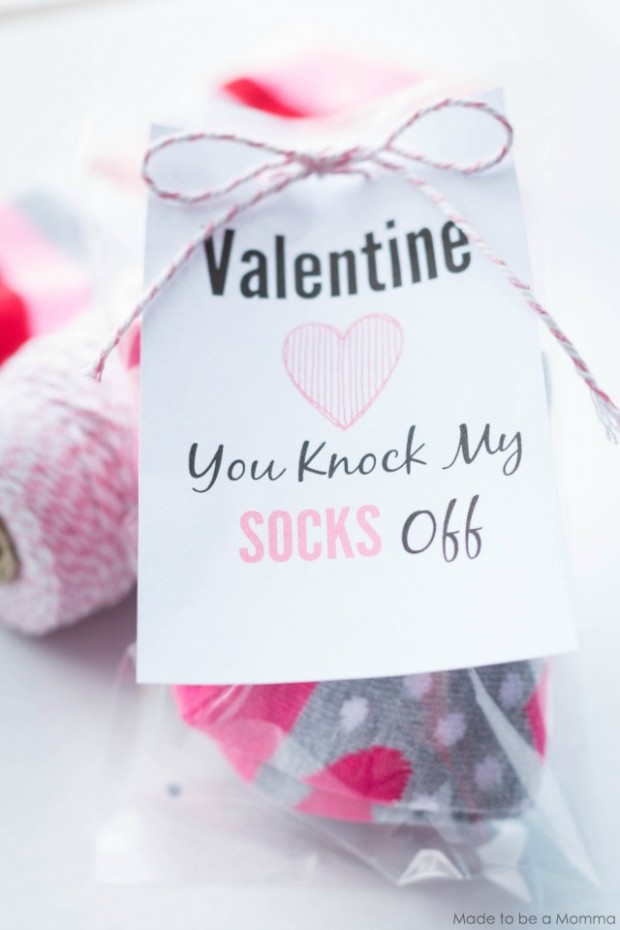 Valentine Socks Gift Idea