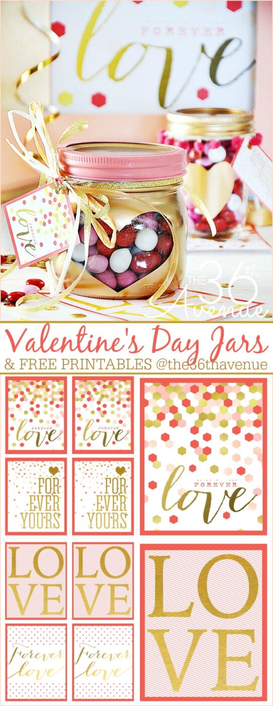 Valentine's Day gift heart jars